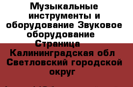 Музыкальные инструменты и оборудование Звуковое оборудование - Страница 2 . Калининградская обл.,Светловский городской округ 